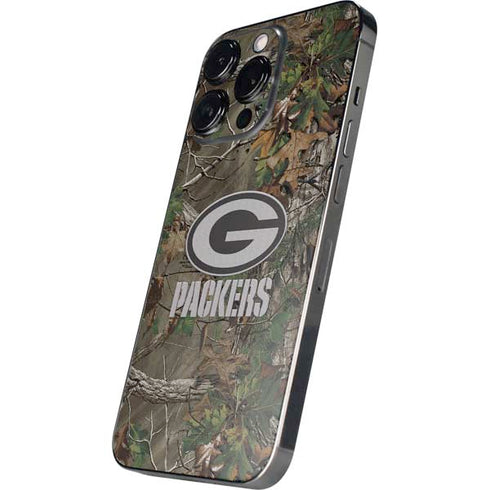 NFL Green Bay Packers Realtree Xtra Green Camo iPhone 16 Pro Skin